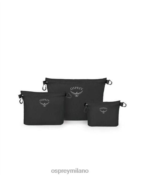 nero set di sacchi con cerniera ultraleggeri accessori da viaggio Osprey unisex J82N2710 accessorio