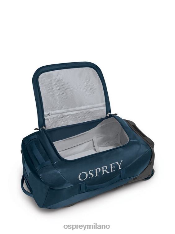 blu Venturi borsone con ruote da trasporto 60 ruote da viaggio | trasportatore di ingranaggi Osprey unisex J82N2619 valigia