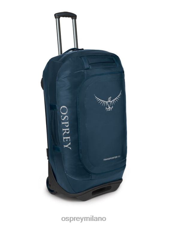 blu Venturi borsone con ruote da trasporto 90 ruote da viaggio | trasportatore di ingranaggi Osprey unisex J82N2622 valigia