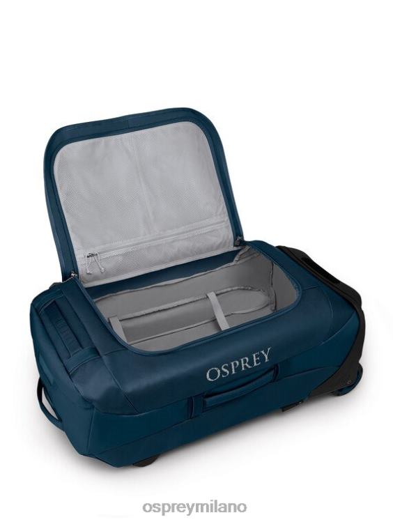 blu Venturi borsone con ruote da trasporto 90 ruote da viaggio | trasportatore di ingranaggi Osprey unisex J82N2622 valigia