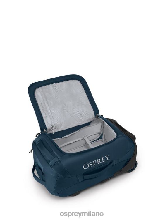 blu Venturi borsone da trasporto con ruote 40 ruote da viaggio | trasportatore di ingranaggi Osprey unisex J82N2530 valigia