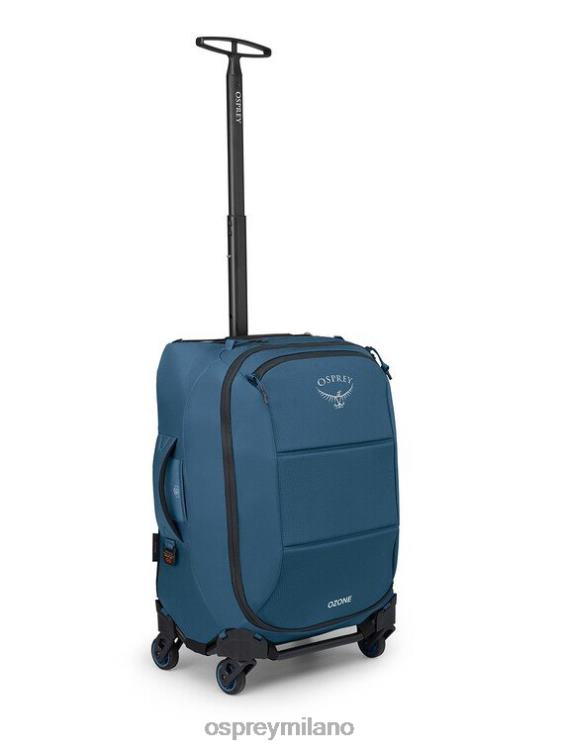 blu costiero Trolley a mano a 4 ruote Ozone da 38 l/21,5" | viaggio ultraleggero Osprey unisex J82N2535 valigia