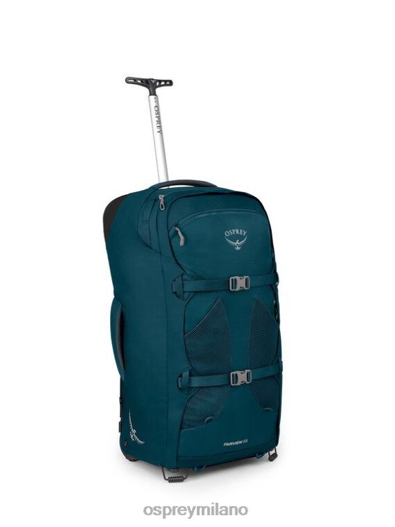 blu giungla notturna zaino da viaggio con ruote Fairview ruote da 65 l/27,5" | zaino da viaggio bagaglio a mano Osprey donne J82N2522 pacco bagagli