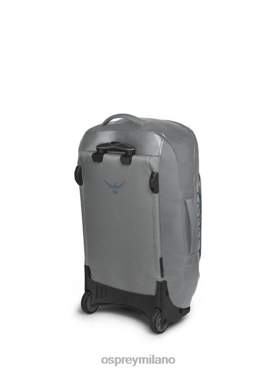 grigio fumo borsone con ruote da trasporto 60 ruote da viaggio | trasportatore di ingranaggi Osprey unisex J82N2620 valigia
