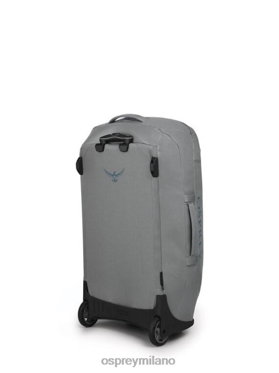 grigio fumo borsone con ruote da trasporto 90 ruote da viaggio | trasportatore di ingranaggi Osprey unisex J82N2623 valigia