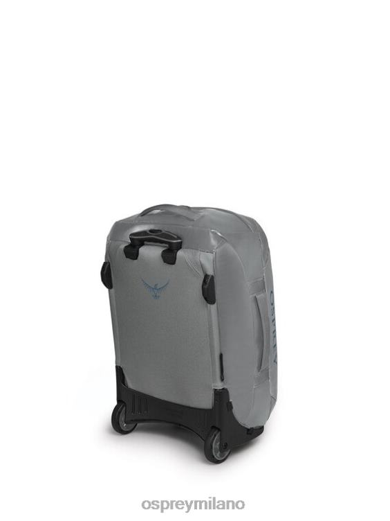 grigio fumo borsone da trasporto con ruote 40 ruote da viaggio | trasportatore di ingranaggi Osprey unisex J82N2531 valigia