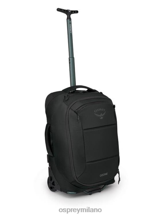 nero Trolley a mano a 2 ruote Ozone da 40 l/21,5" | viaggio ultraleggero Osprey unisex J82N2534 valigia