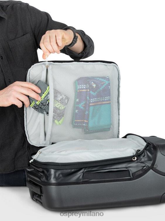 nero trasportatore ibrido a 4 ruote da viaggio 36+5 l/22