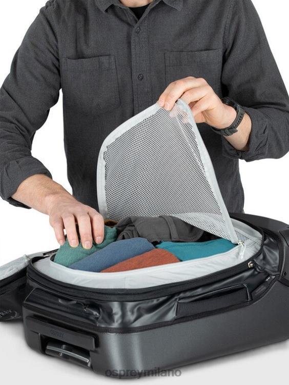 nero trasportatore ibrido a 4 ruote da viaggio 36+5 l/22