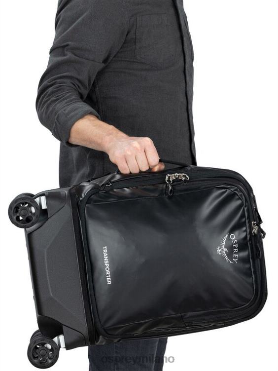 nero trasportatore ibrido a 4 ruote da viaggio 36+5 l/22