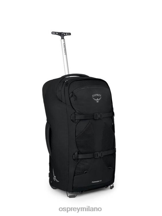 nero zaino da viaggio con ruote Fairview ruote da 65 l/27,5" | zaino da viaggio bagaglio a mano Osprey donne J82N2523 pacco bagagli