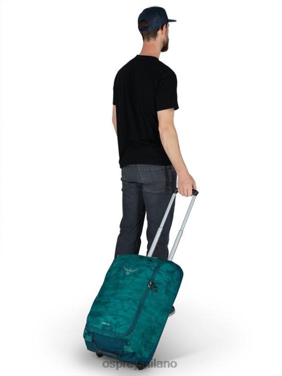 stampa di foglie di palma borsone da viaggio Daylite con ruote 40 Osprey unisex J82N2538 valigia