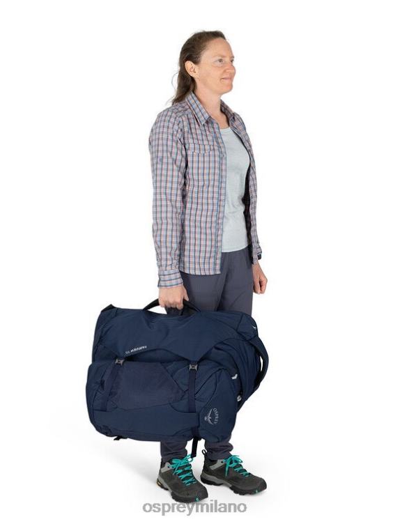 blu notte invernale pacchetto da viaggio fairview 55 pacchetto da viaggio Osprey donne J82N2509 pacco bagagli