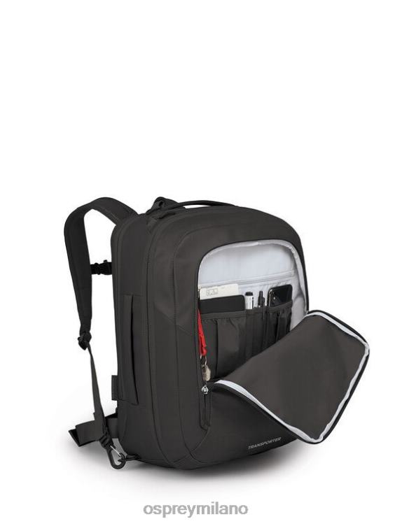 nero bagaglio a mano globale del trasportatore Osprey unisex J82N2576 borsa