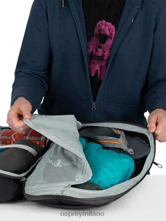 nero pacchetto da viaggio espandibile daylite 26+6 viaggi Osprey unisex J82N2584 borsa