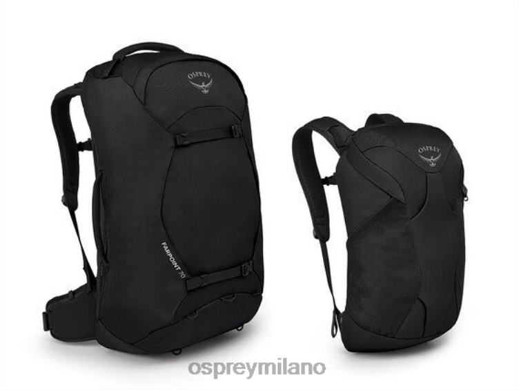 nero pacchetto da viaggio farpoint 70 pacchetto da viaggio Osprey uomini J82N2520 pacco bagagli