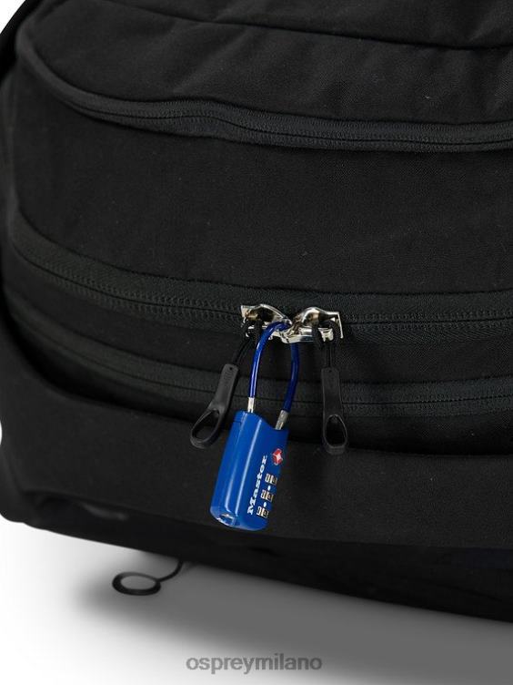 nero pacchetto da viaggio porter 65 viaggi Osprey unisex J82N2527 pacco bagagli