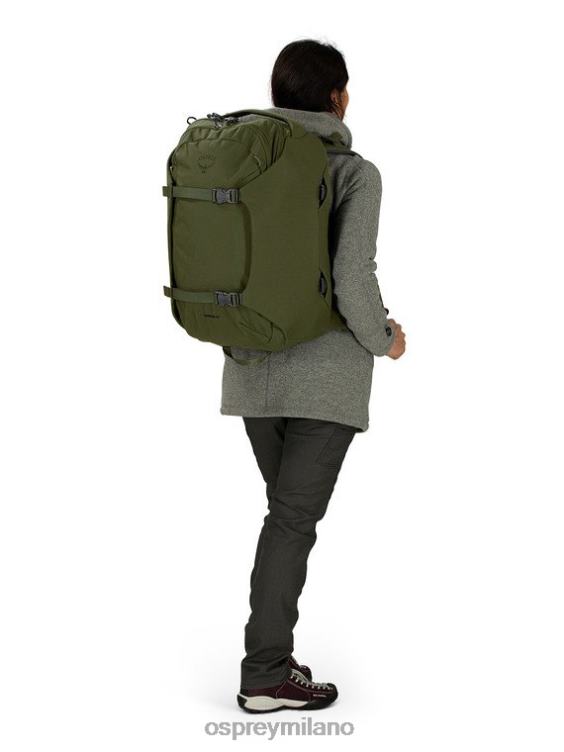 verde paglia di fieno pacchetto da viaggio porter 46 viaggi Osprey unisex J82N2565 borsa