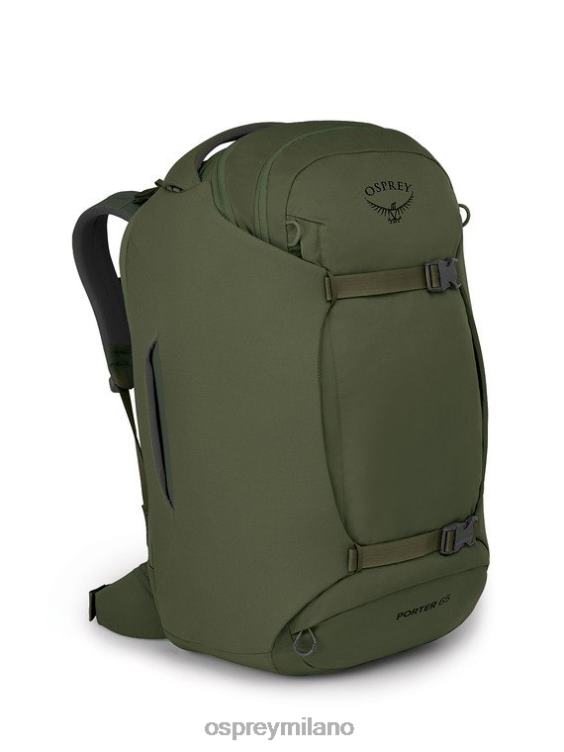 verde paglia di fieno pacchetto da viaggio porter 65 viaggi Osprey unisex J82N2526 pacco bagagli