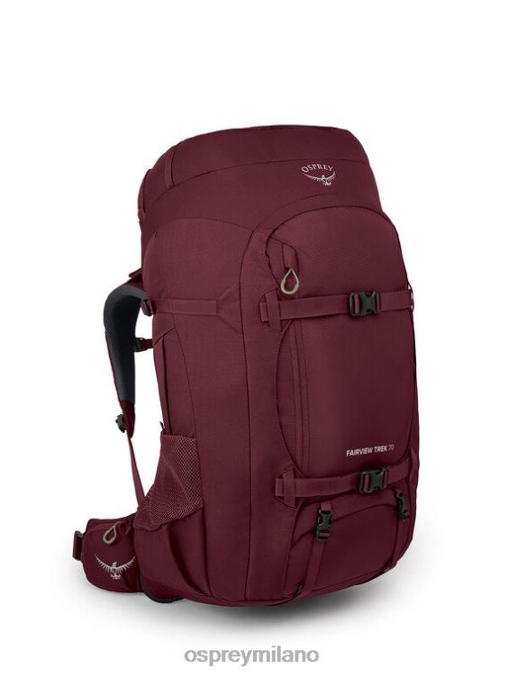zircone rosso Fairview Trek 70 viaggio | trekking Osprey donne J82N2502 pacco bagagli