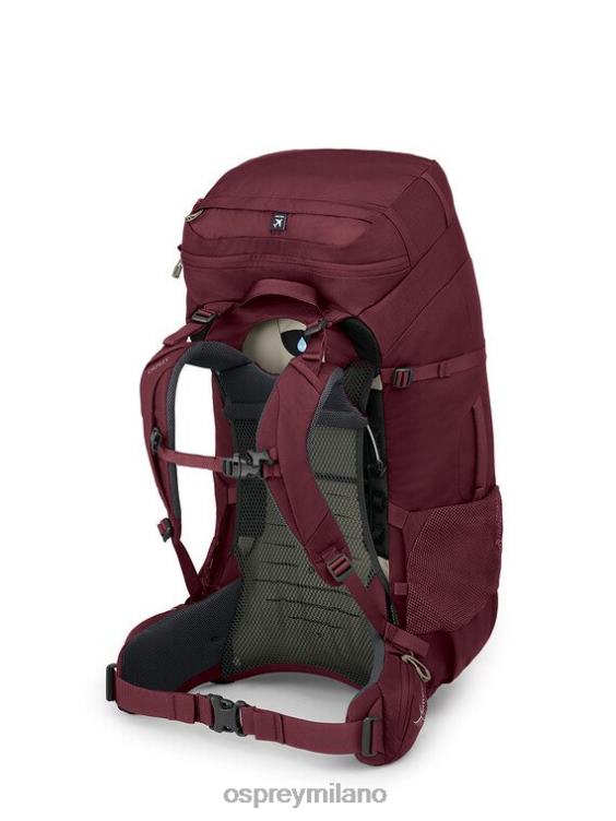 zircone rosso Fairview Trek 70 viaggio | trekking Osprey donne J82N2502 pacco bagagli