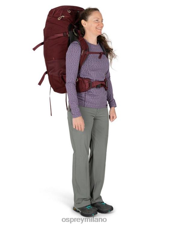 zircone rosso Fairview Trek 70 viaggio | trekking Osprey donne J82N2502 pacco bagagli