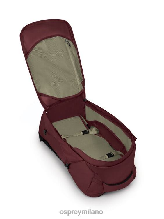 zircone rosso pacchetto da viaggio fairview 55 pacchetto da viaggio Osprey donne J82N2508 pacco bagagli