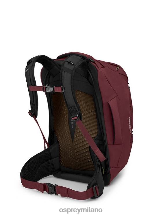 zircone rosso pacchetto da viaggio fairview 55 pacchetto da viaggio Osprey donne J82N2508 pacco bagagli