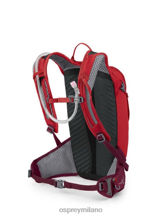 rosso definitivo lucherino 12 in bicicletta Osprey unisex J82N2149 zaino