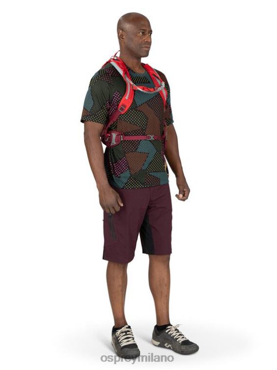 rosso definitivo lucherino 12 in bicicletta Osprey unisex J82N2149 zaino