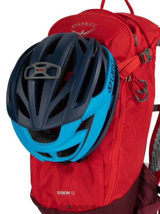 rosso definitivo lucherino 12 in bicicletta Osprey unisex J82N2149 zaino