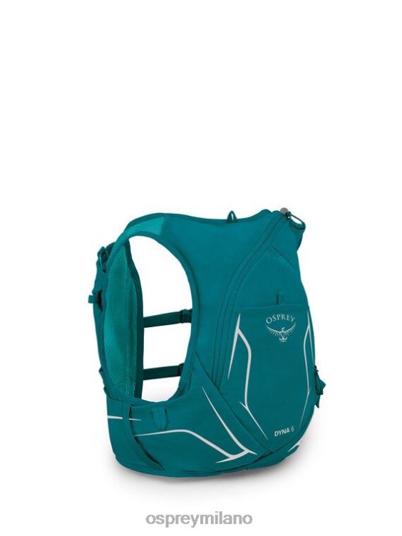 verde verderame dyna 6 trail running Osprey donne J82N2185 zaino