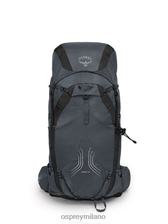 grigio tungsteno exos 38 zaino in spalla ultraleggero | escursioni giornaliere Osprey uomini J82N2248 zaino