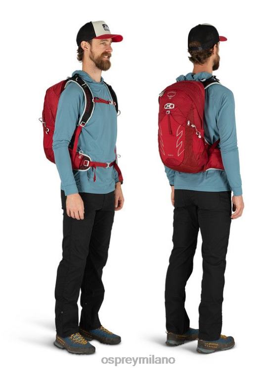 rosso cosmico talon escursione di 22 giorni Osprey uomini J82N2302 zaino