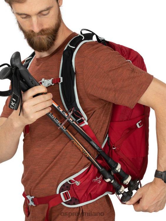 rosso cosmico talon escursione di 22 giorni Osprey uomini J82N2302 zaino