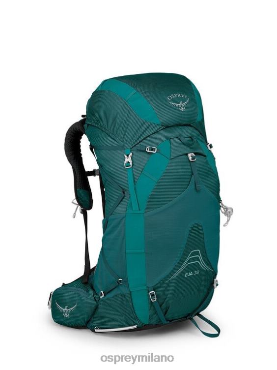 verde acqua profondo eja 38 zaino in spalla ultraleggero | escursioni giornaliere Osprey donne J82N2250 zaino