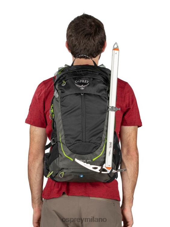 visione a tunnel grigia stratos escursioni di 24 giorni Osprey unisex J82N2270 zaino