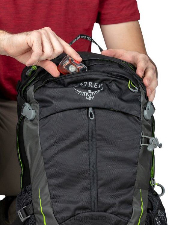 visione a tunnel grigia stratos escursioni di 24 giorni Osprey unisex J82N2270 zaino