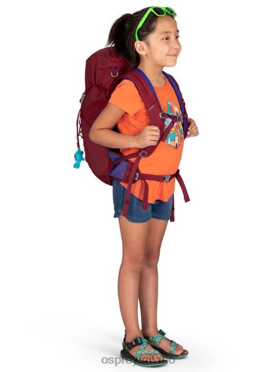 rosso cosmico jet 18 escursionistico (8-14 anni) Osprey bambini J82N2358 zaino