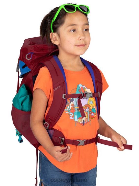 rosso cosmico jet 18 escursionistico (8-14 anni) Osprey bambini J82N2358 zaino