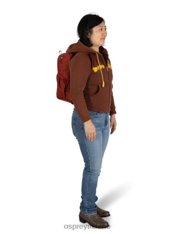 rosso diaspro resti di uno stile di vita da zaino ripiegabile Osprey unisex J82N2488 zaino