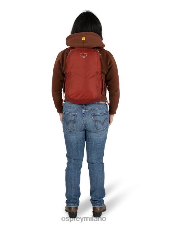 rosso diaspro resti di uno stile di vita da zaino ripiegabile Osprey unisex J82N2488 zaino