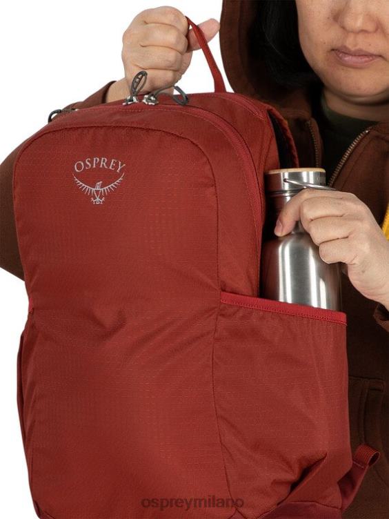 rosso diaspro resti di uno stile di vita da zaino ripiegabile Osprey unisex J82N2488 zaino