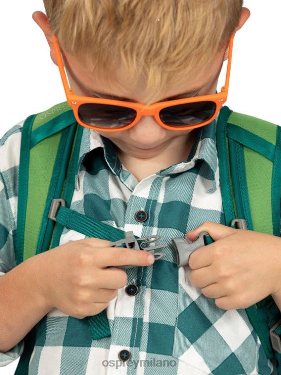stampa vita corallina verde daylite tutti i giorni (4-12 anni) Osprey bambini J82N2362 zaino