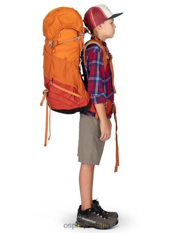 tramonto arancione asso 50 zaino in spalla (8-14 anni) Osprey bambini J82N2486 zaino