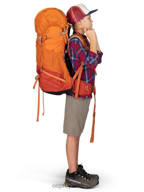 tramonto arancione asso 50 zaino in spalla (8-14 anni) Osprey bambini J82N2486 zaino