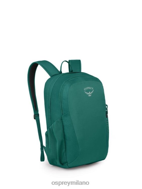 verde foresta pluviale resti dello stile di vita del pacchetto studentesco Osprey unisex J82N2491 zaino