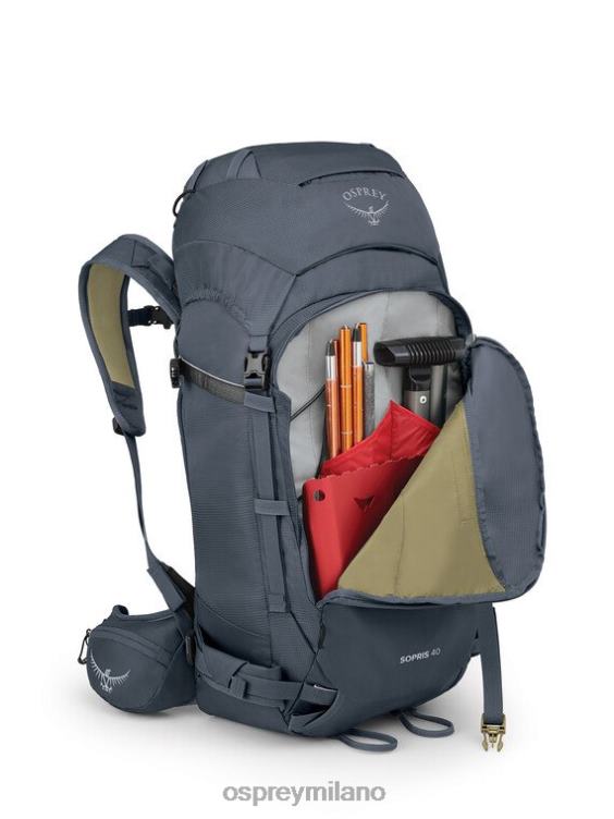 grigio tungsteno sopris 40 sci alpinismo/snowboard | turismo leggero Osprey unisex J82N2458 zaino