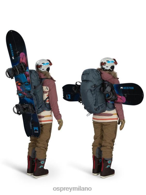 grigio tungsteno sopris 40 sci alpinismo/snowboard | turismo leggero Osprey unisex J82N2458 zaino