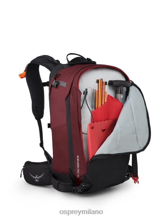 montagna rossa soelden pro 32 sci alpinismo/snowboard Osprey uomini J82N2466 zaino